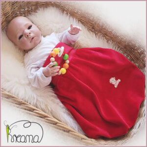 Strampelsack-Kreana-Nicki-Äffchen-rot