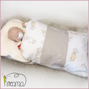 Steckkisse-Babyschlafsack-Winter-Wintersteckkissen-Größe-1-von-0-6-Monate-Schaukeltiere-Punkte-natur