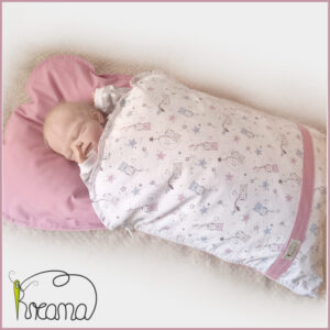 Steckkissen-Ganzjahressteckkissen-Babyschlafsack-Kreana-Größe-1-Eule-klein-rosa