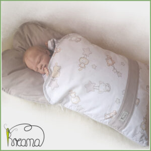 Steckkissen-Ganzjahressteckkissen-Babyschlafsack-Kreana-Größe-1-Schaukeltiere-beige