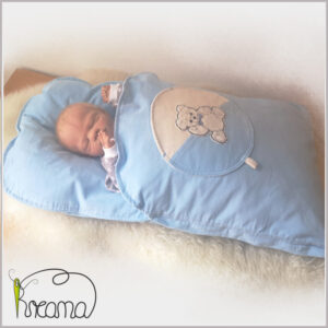 Steckkissen-Wintersteckkissen-Babyschlafsack-Cord-hellblau-Teddy